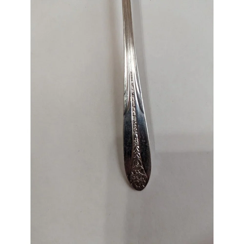 National Silver Co Princess Royal Iced tea spoons silver-plate 1930  7 inch  set